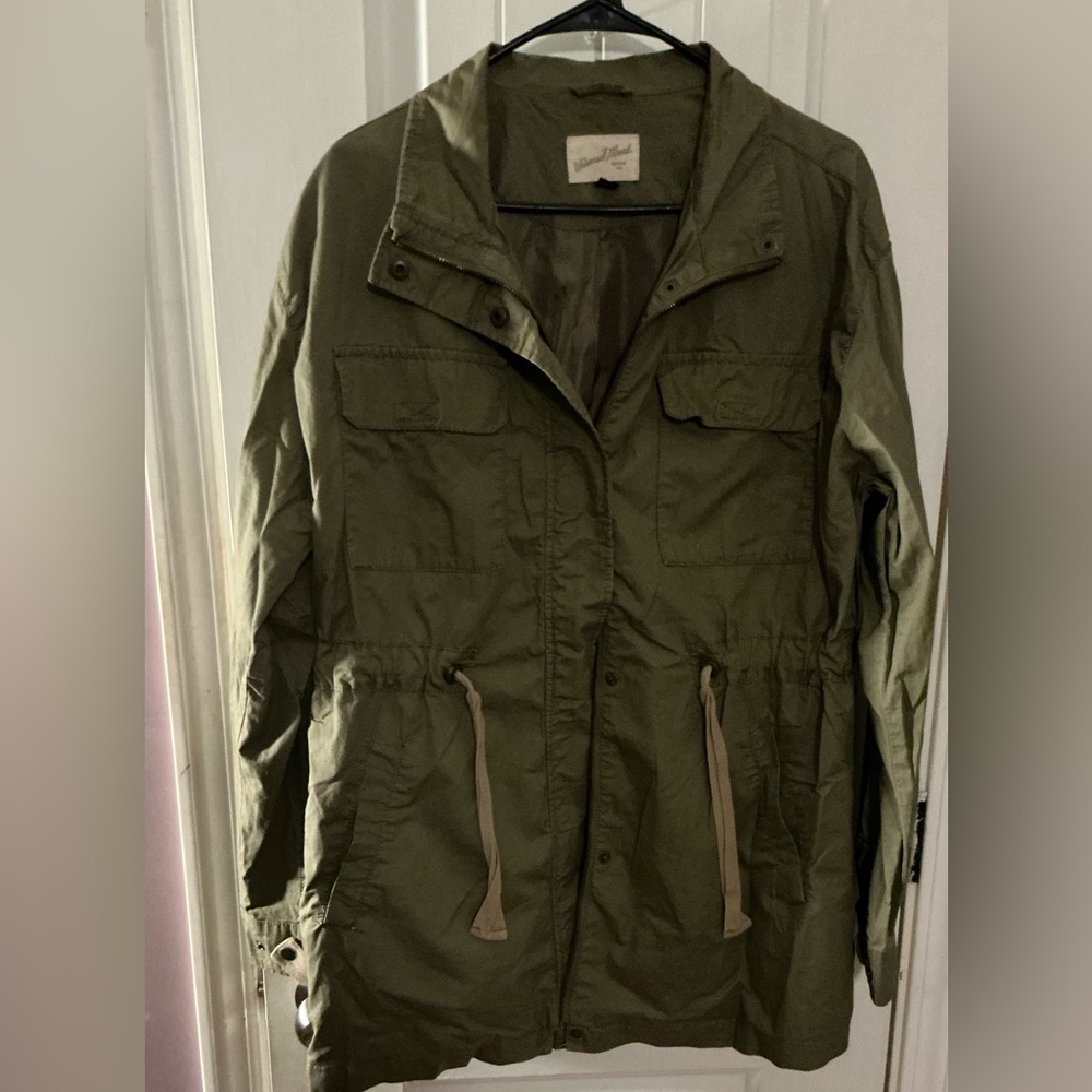 Universal Thread Women Army Green Cargo Jacket Sz L NWOT